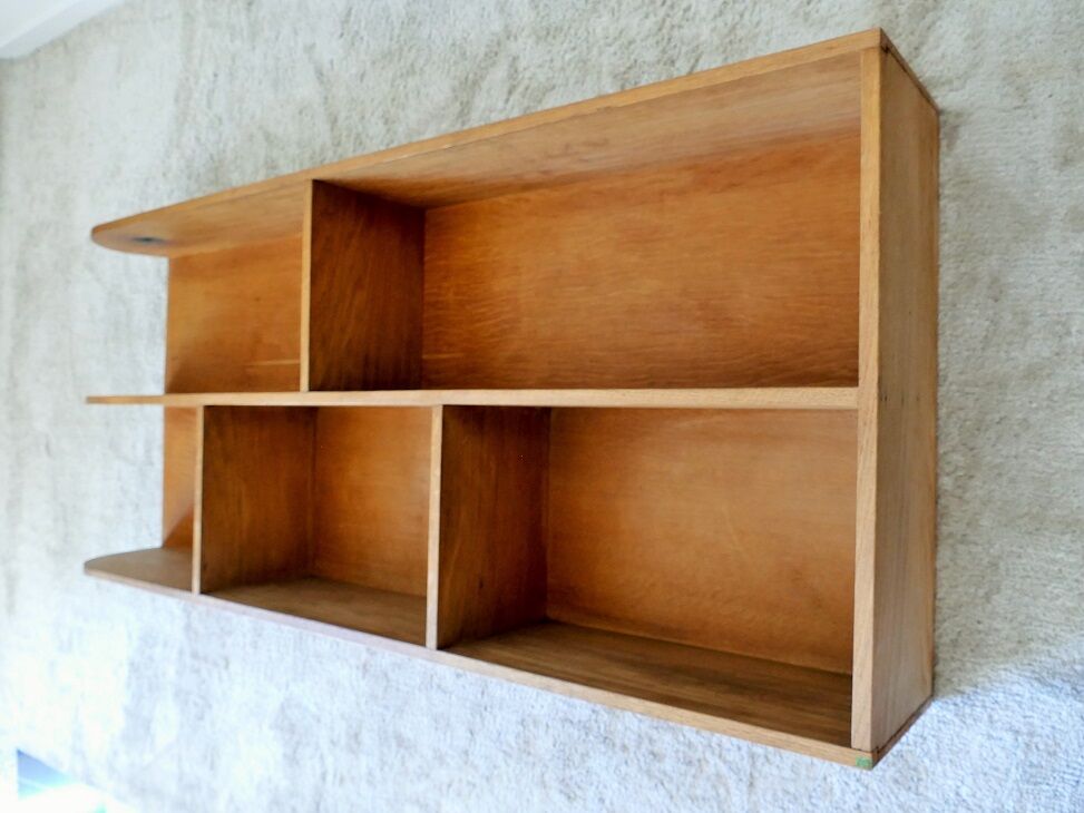 Wooden wall shelf