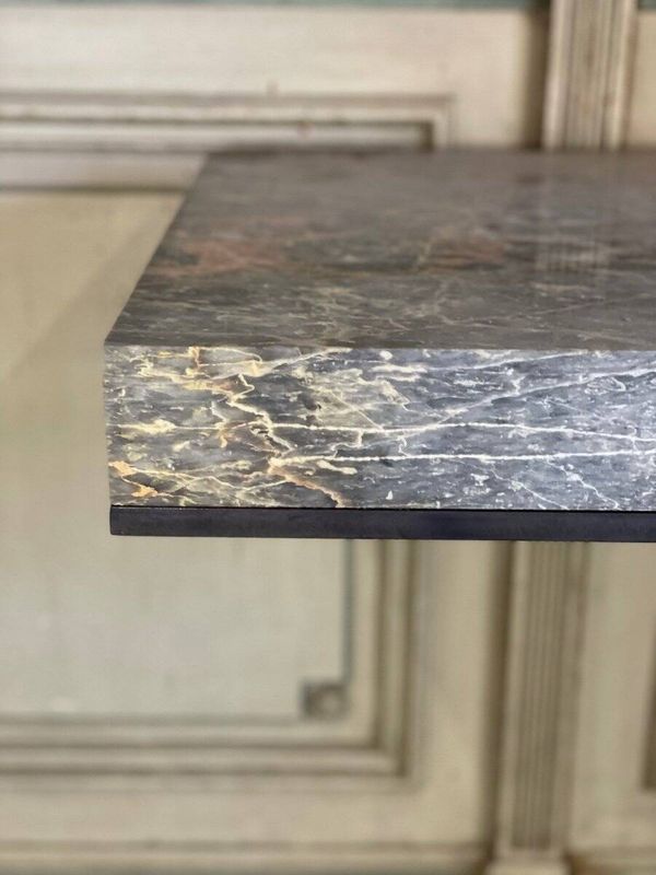 Console en marbre et acier