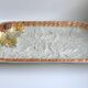 Ensemble en barbotine composé d'un plat et d'un pot Lunéville années 40