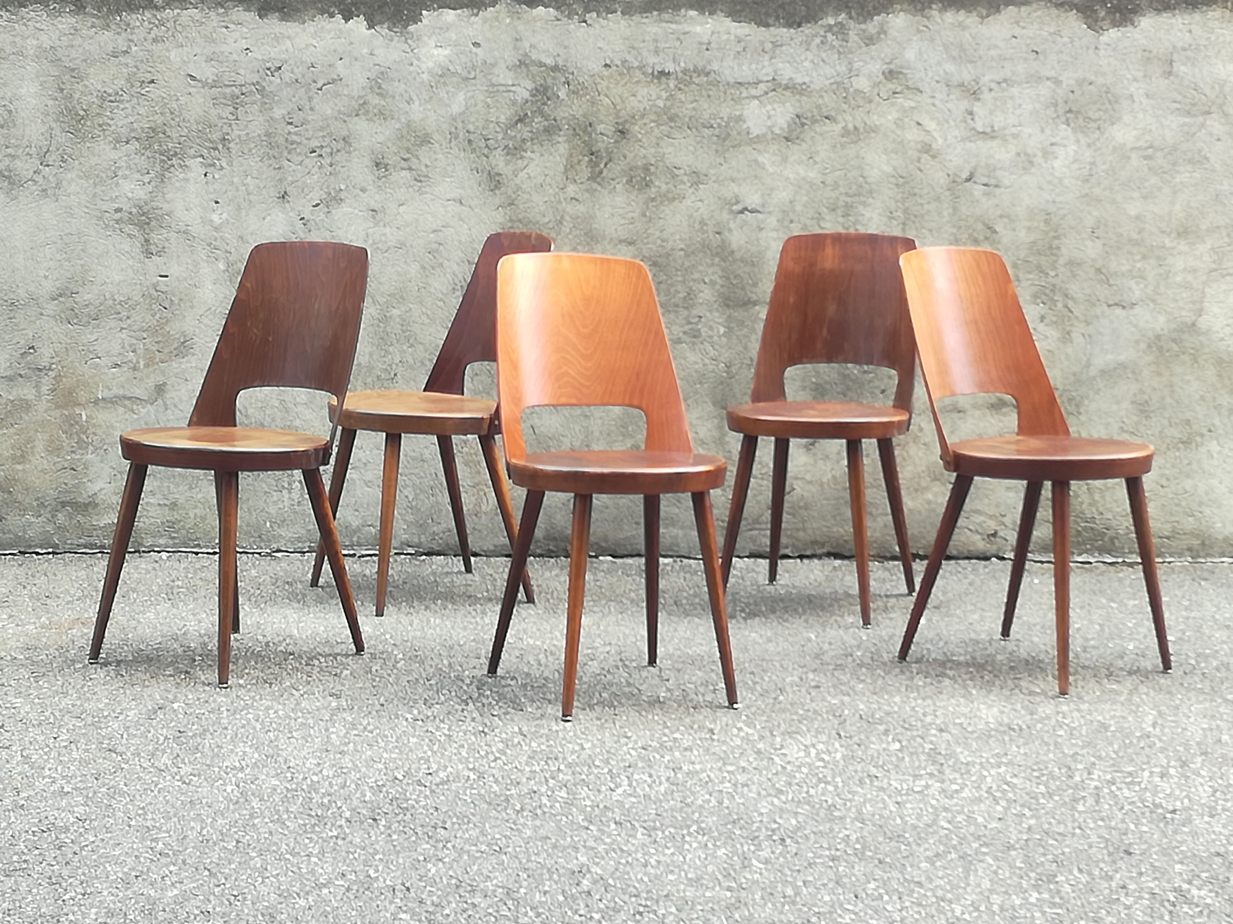 3 bistro chairs Baumann Mondor