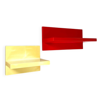 Pair of 1970s Kartell shelves by Marcello Siard