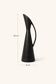 Sculptural black ceramic vase – mid-century modern/vintage design style