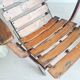 Pair of antique wooden deckchairs - Clairitex antique armchairs