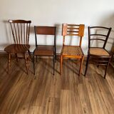 Set of 4 mismatched chairs