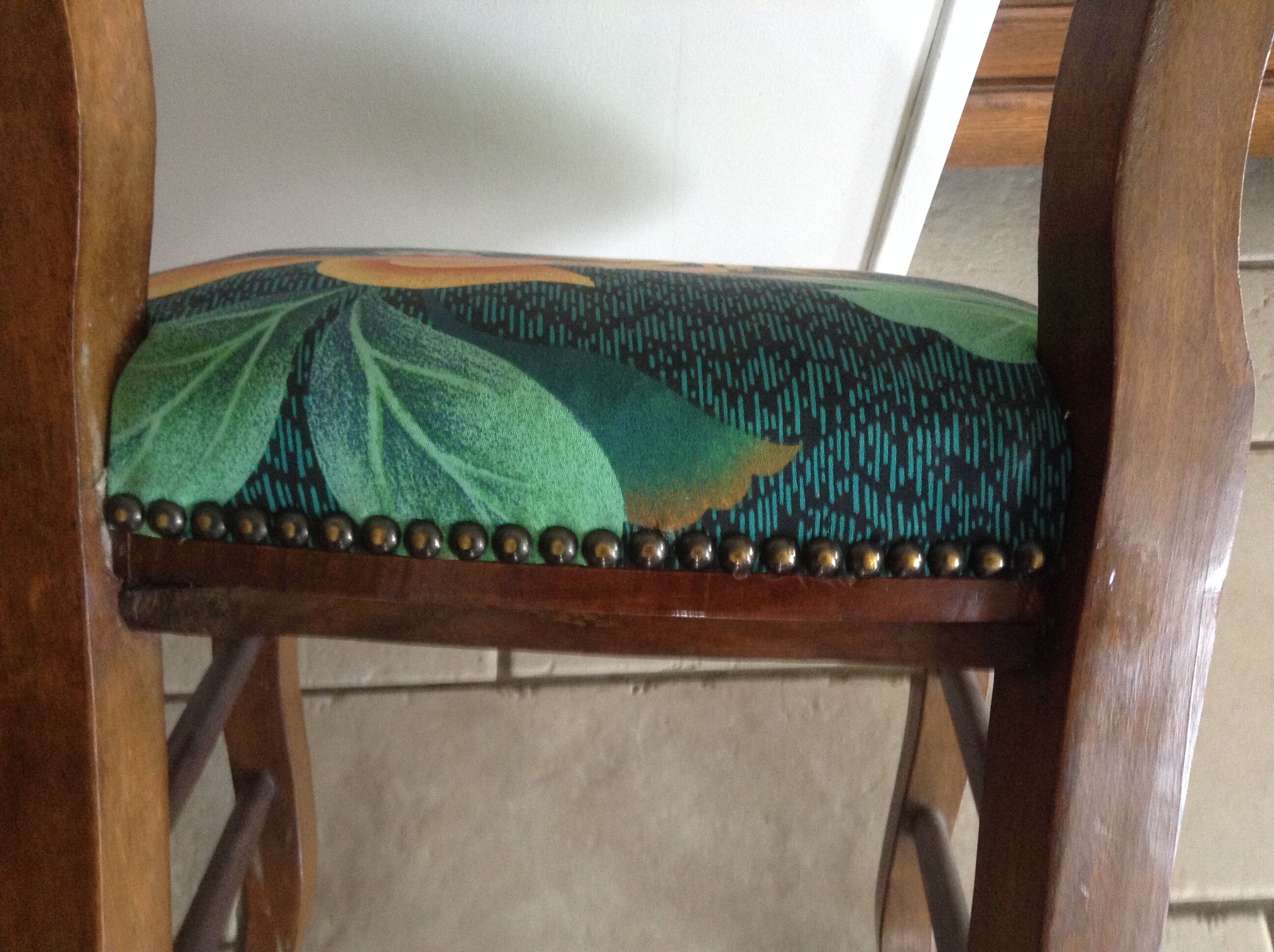 Pair of old chairs in walnut