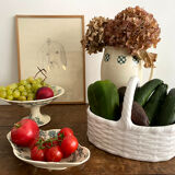 Fruit cup in white earthenware