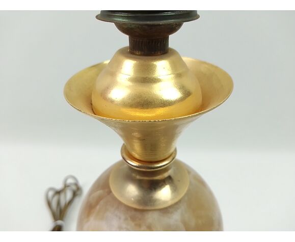 Lamp foot in alabaster and metal 31cm