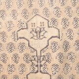 6x8 Vintage Cream & Black Oriental Persian Rug, 176x259Cm