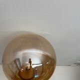 Hot air balloon lamp glass / gold metal