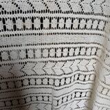 Dessus de lit ancien en crochet fait main