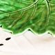 Sarreguemines barbotine, butter dish, pocket emptier, vine leaf