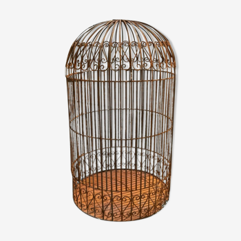 cage à oiseaux en fer forgé, volière