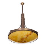 Large Art Deco Ceiling Lamp, France, 1980s