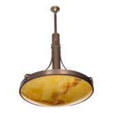 Large Art Deco Ceiling Lamp, France, 1980s