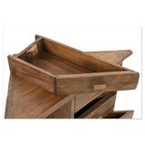 Wooden corner cabinet with 8 drawers