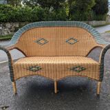 Rattan bench