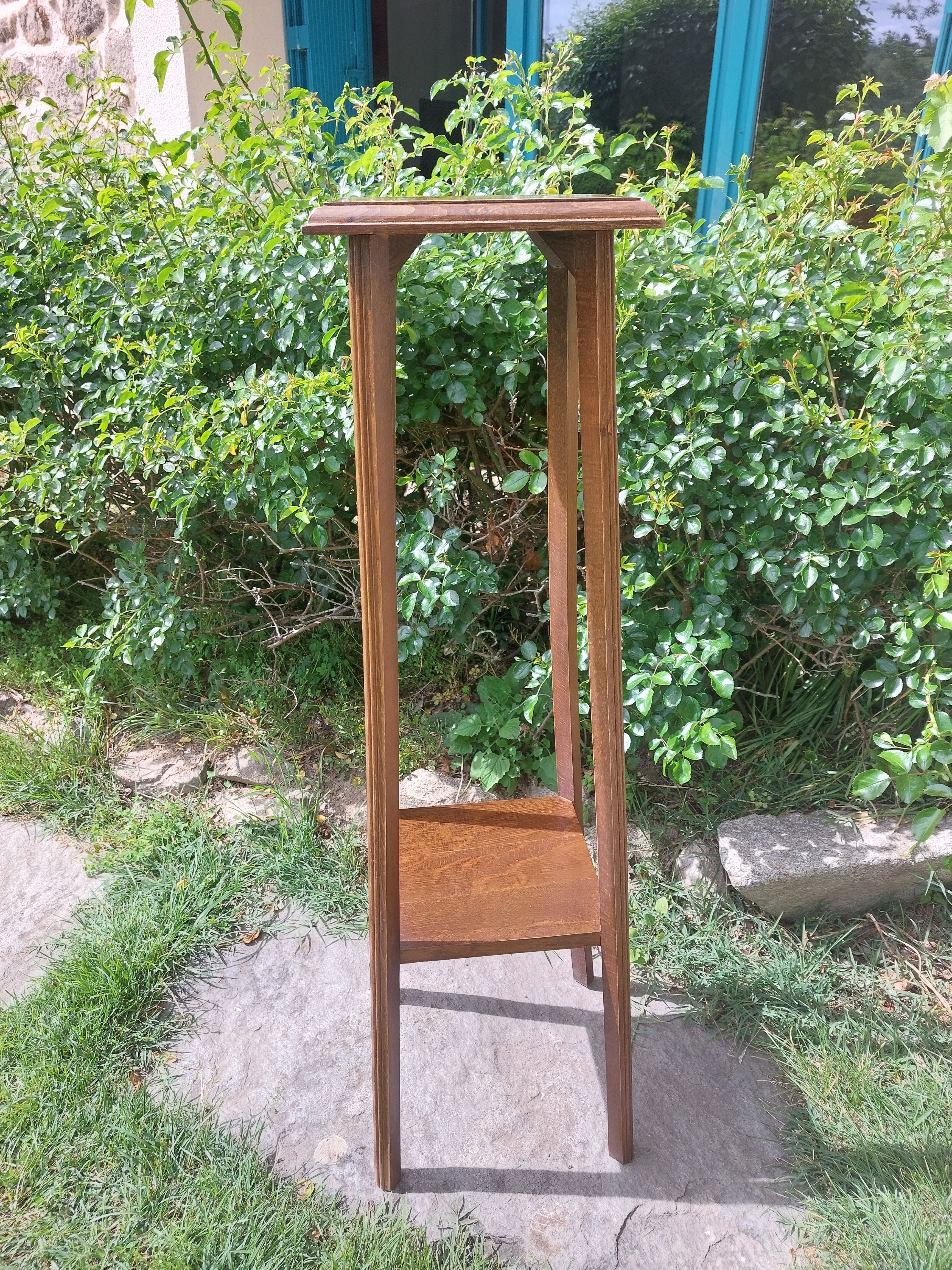high wooden stool
