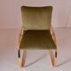 Chaise de bureau vintage en velours vert, cadre en chrome, Italie, années 1970