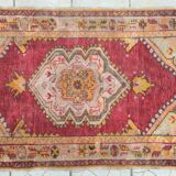 Tapis patiné orient laine fait mai 166 cm x 95 cm
