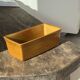 Large ceramic terrine dish in honey and caramel colour H10 L29