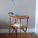 Rattan and bamboo 70's bedside