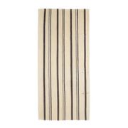 Vintage Turkish Hand-Knotted Wool Cotton Beige Kilim Area Rug 155x330