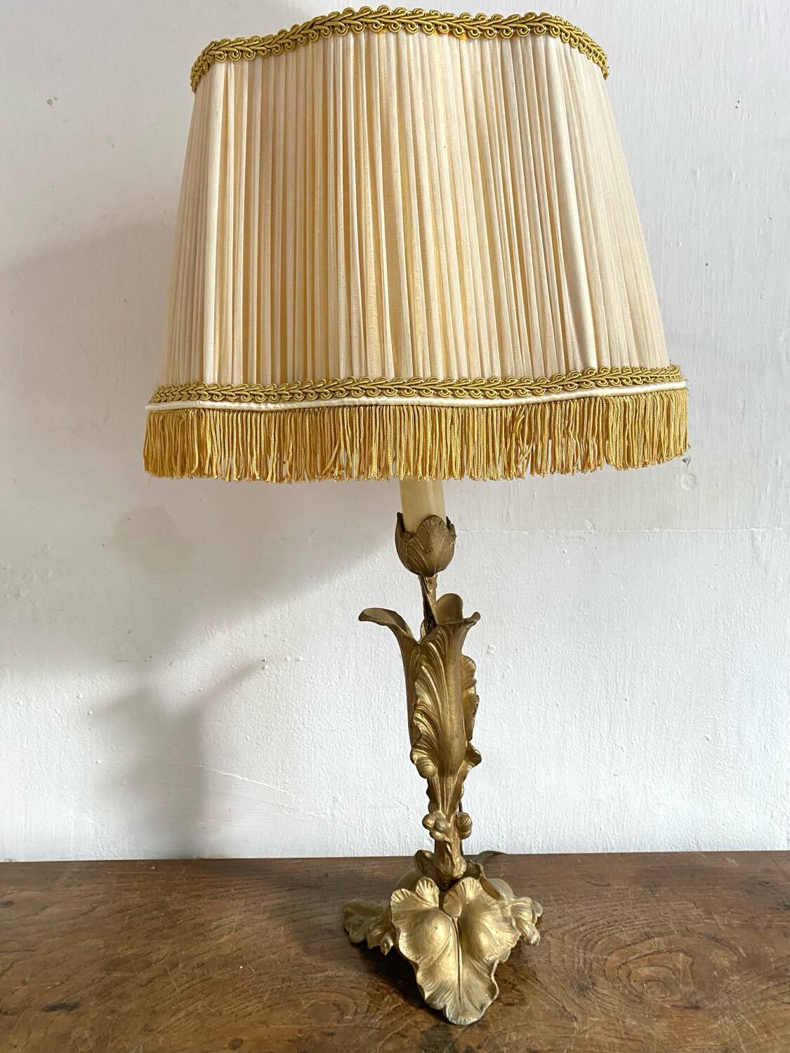 Art nouveau flower lamp 52 cm