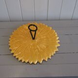 Yellow ceramic tray gaby cerame vallauris