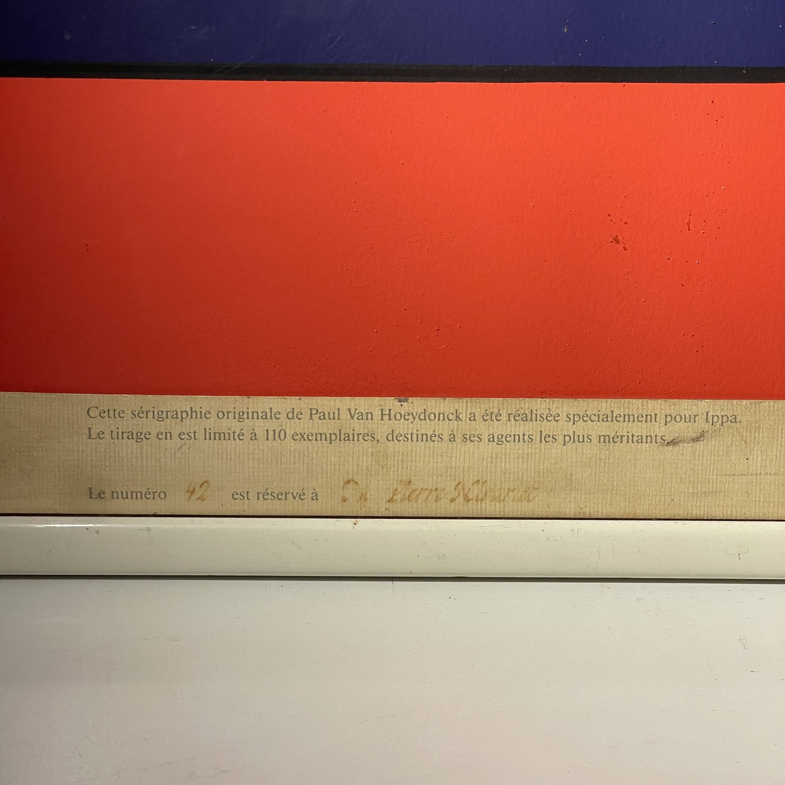 Silkscreen 'IPPA' Pop Art, Paul Van Hoeydonck, N42/110, 1987