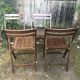 Chaises pliantes bois vintage