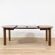 Extendable solid wood round table – 1970s modernist design