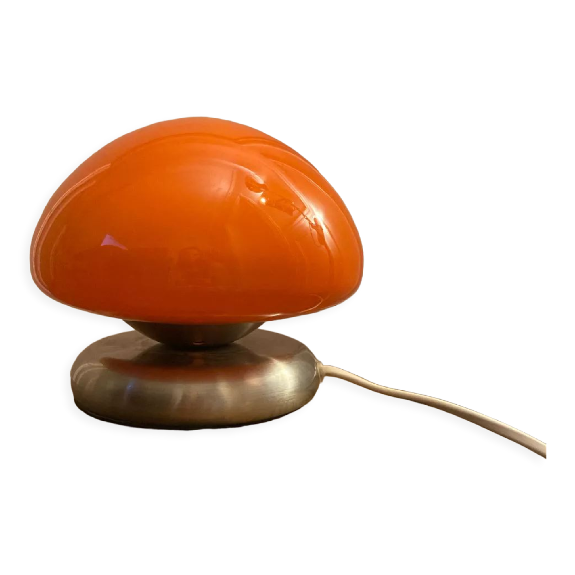 Orange mushroom lamp