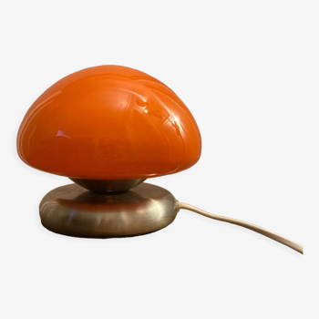 Orange mushroom lamp