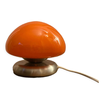 Orange mushroom lamp