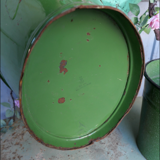 Lot of 3 pieces enamelled basins and bucket