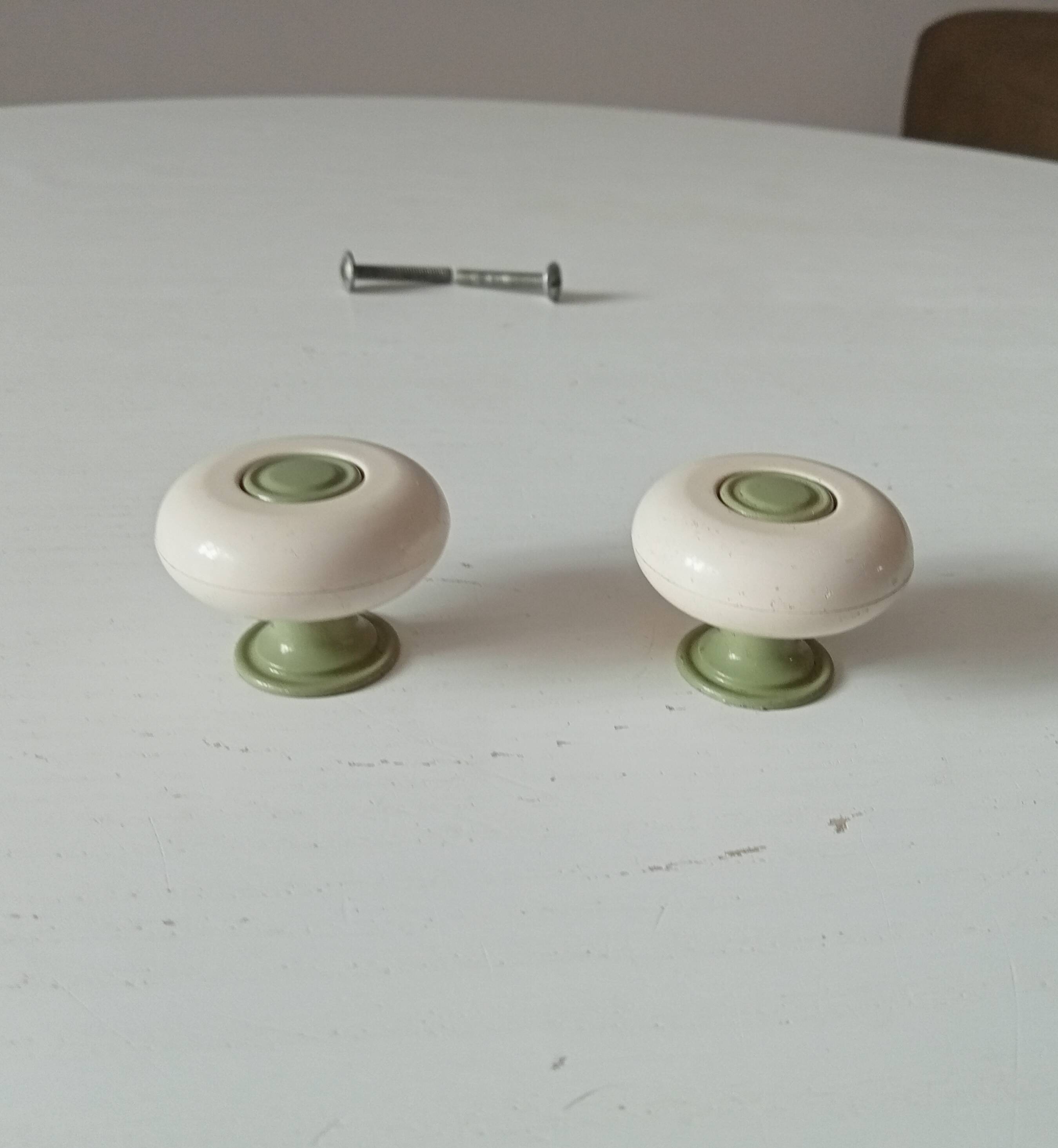 Pair of vintage furniture handles from the 70s/80s