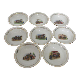 Set of 8 cups "luxury porcelain of the national company"