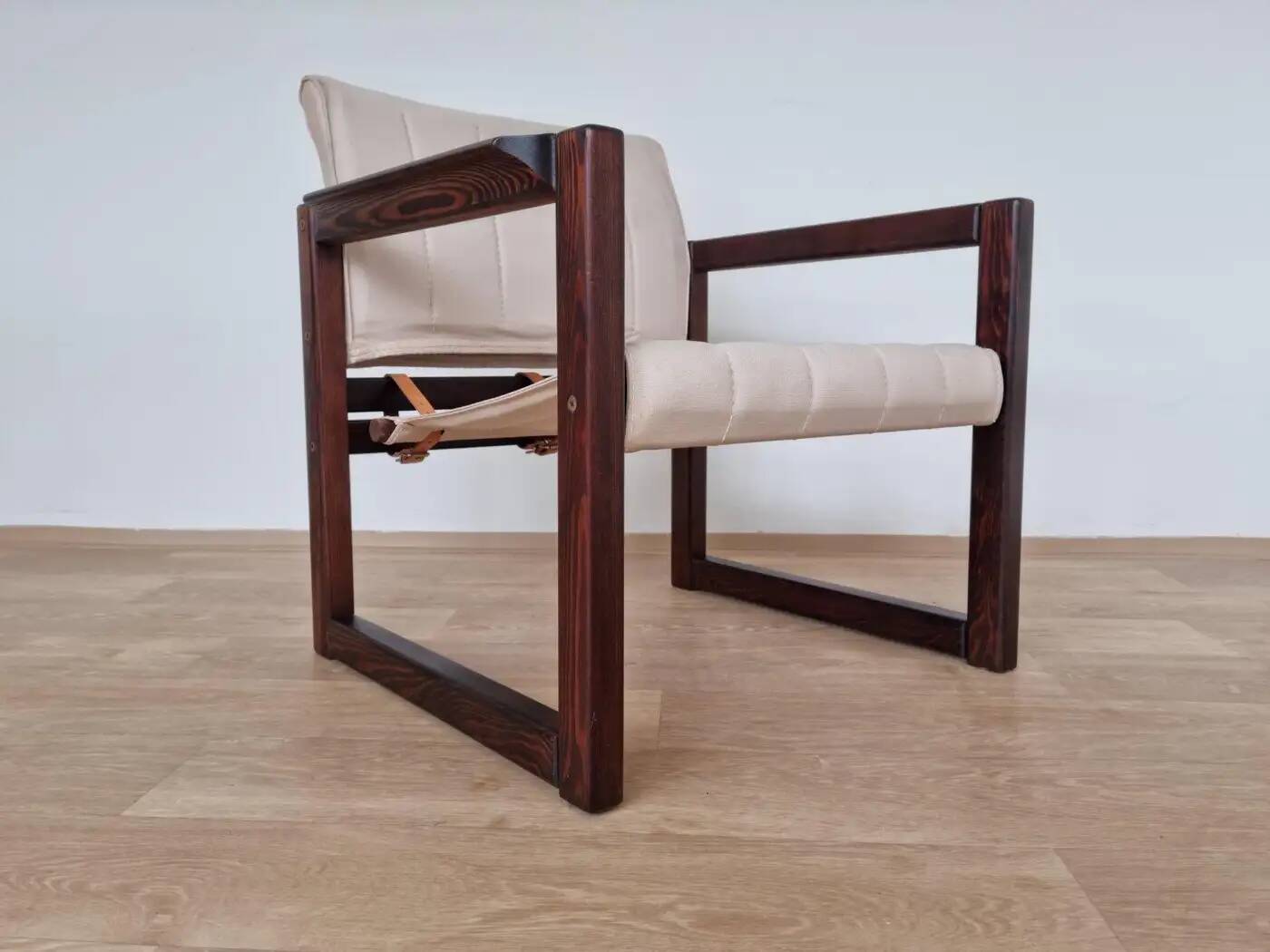 Scandinavian safari armchair by Karin Mobring, 1980s / never used