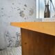 Square modernist table made of solid pine from the 1950s.