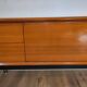 Scandinavian teak and metal sideboard