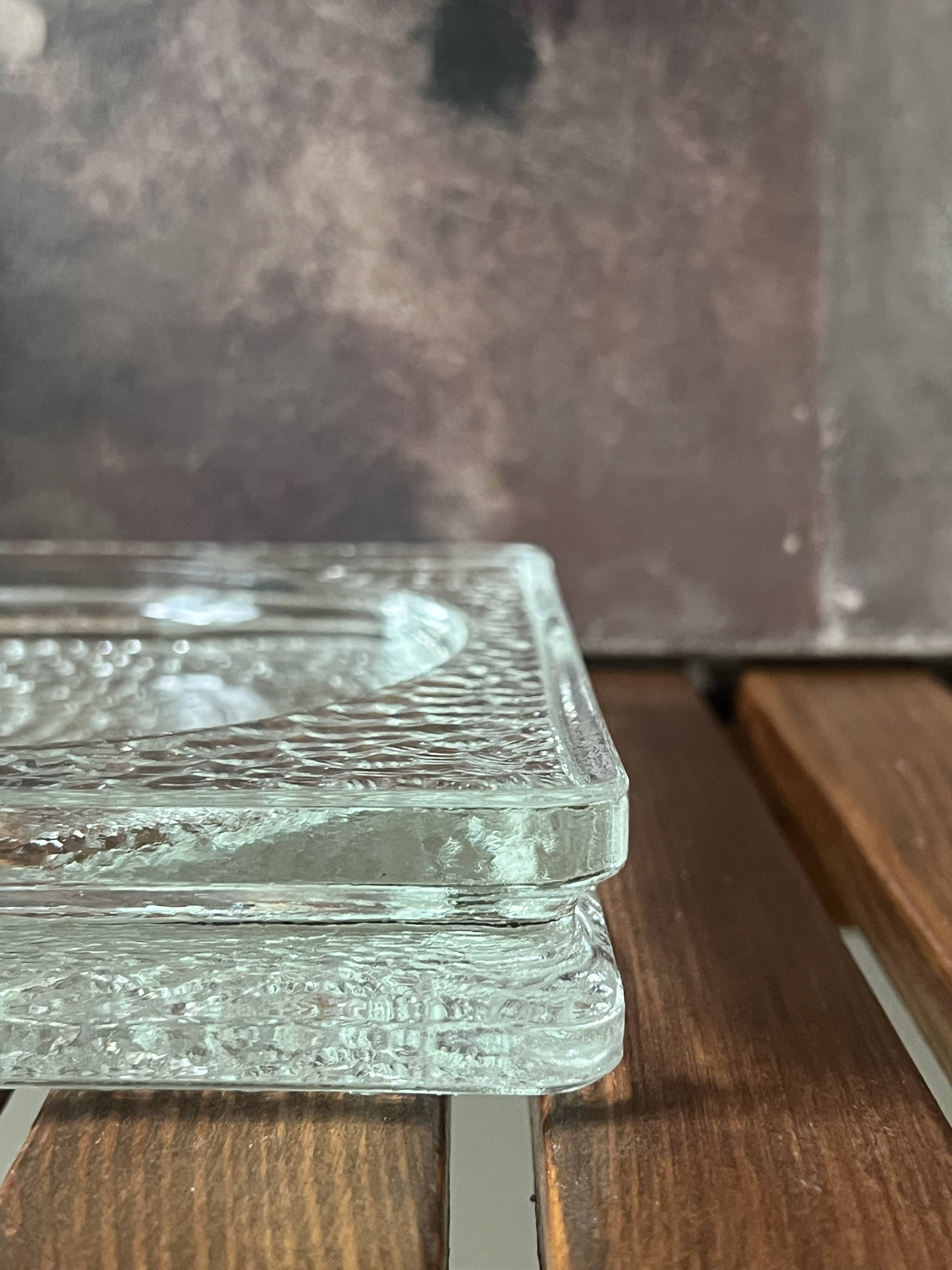 Ashtray / glass pocket tray Nevada attributed to Perriand Corbusier
