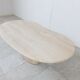 Table basse en travertin vintage, années 1970