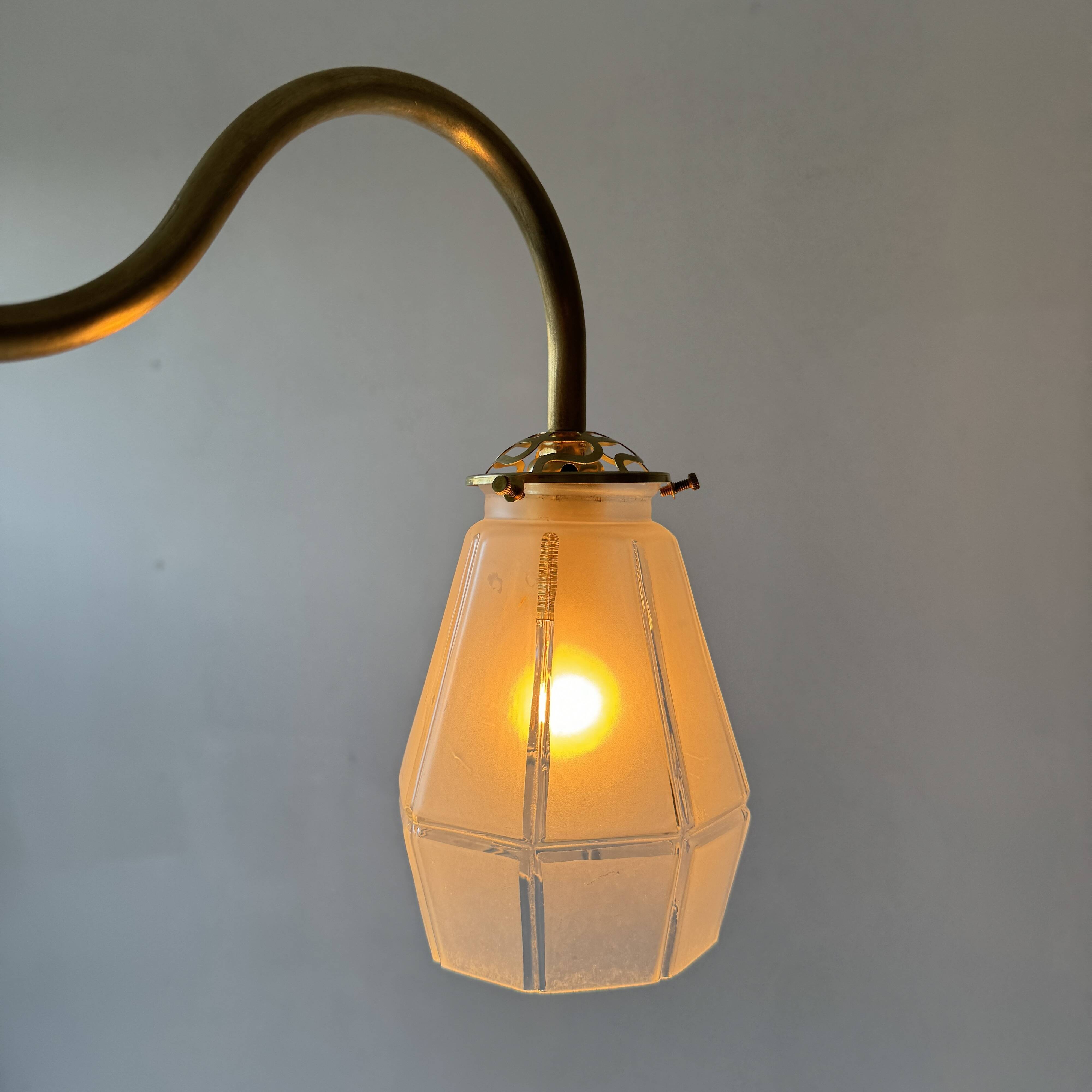 Pair of old art-deco wall lights