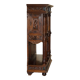 Louis XIII Revival wardrobe in walnut and marble