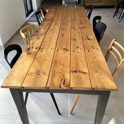 Table de ferme bois massif  10 personnes 276 cm