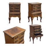 Small English mahogany chest of drawers from the 50s