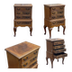 Small English mahogany chest of drawers from the 50s