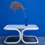 Vintage metal and marble coffee table