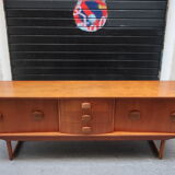 Row of the 1960s teak