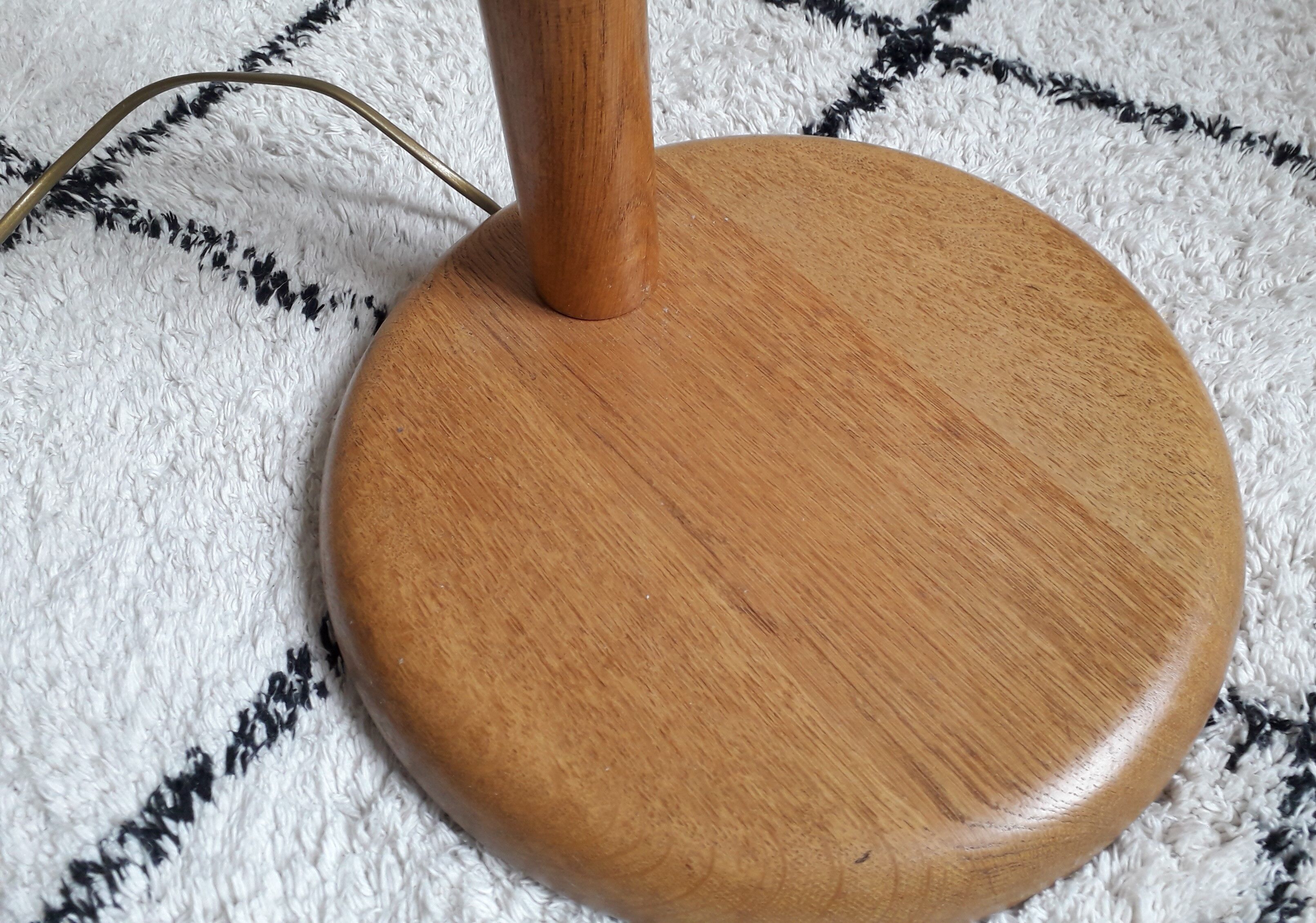 Wooden floor lamp, dutch design by steinhauer
